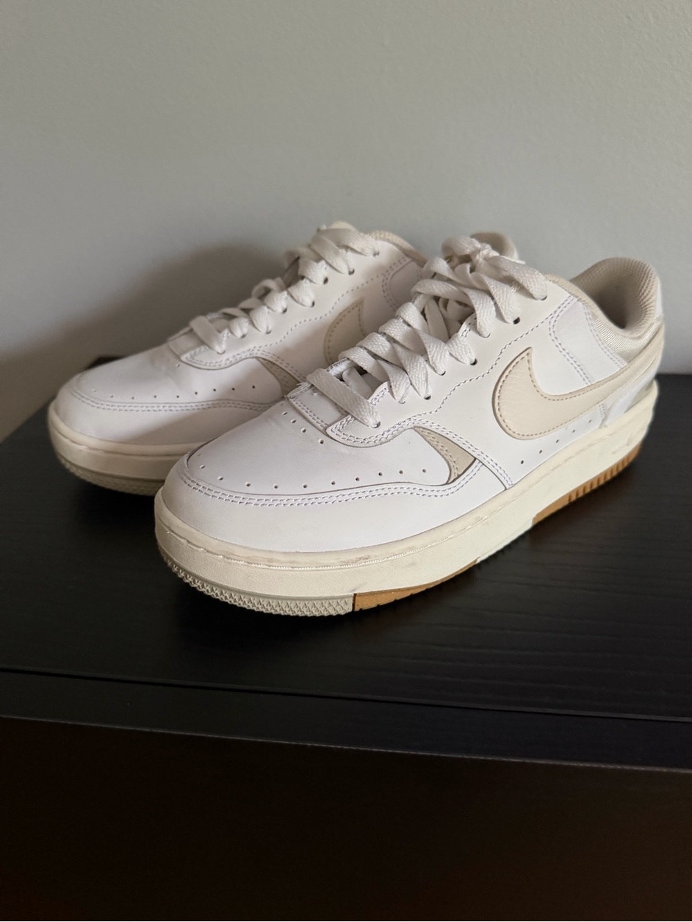 Nike Women’s White and Cream Low-Top Sneakers
